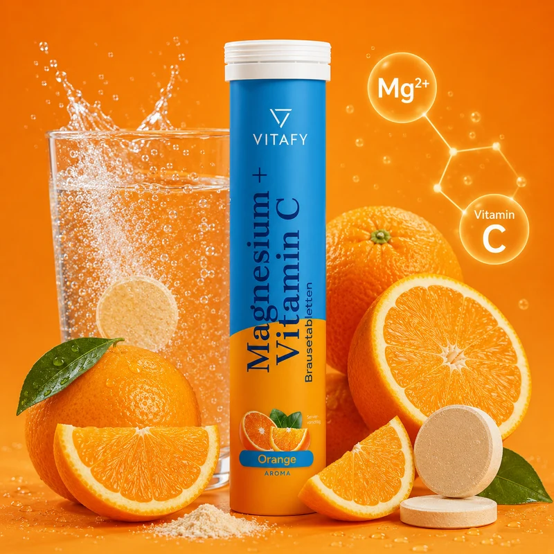 Magnesium + Vitamin C - Orange (20 Brausetabletten)