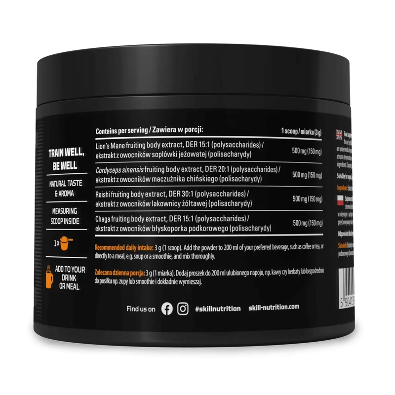 Skill Nutrition 4 Mushroom Complex (180g)