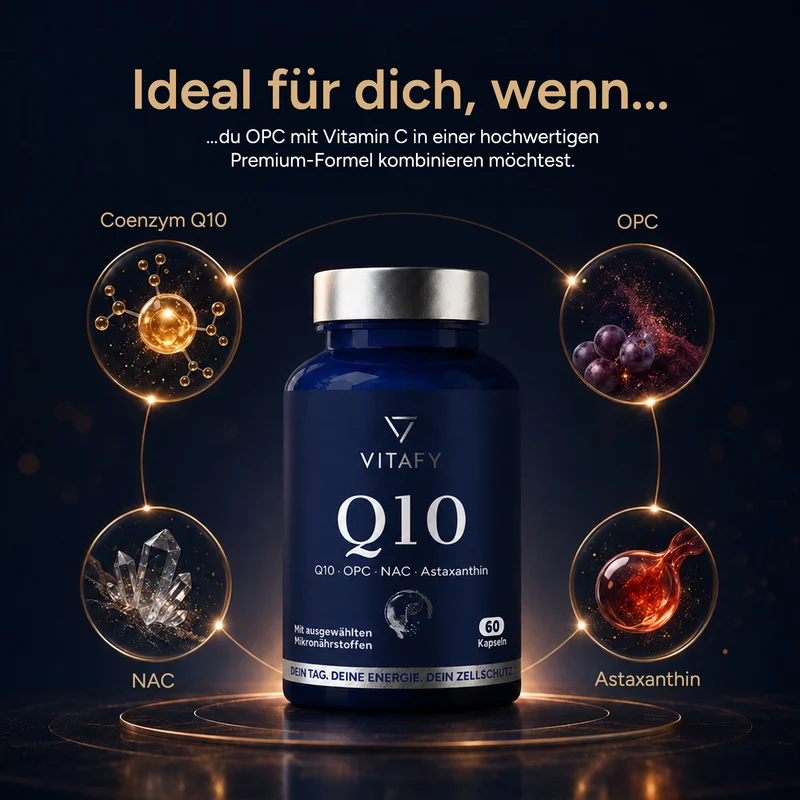 Q10 Zellschutz Komplex mit OPC, NAC und Astaxanthin (60 Kapseln)