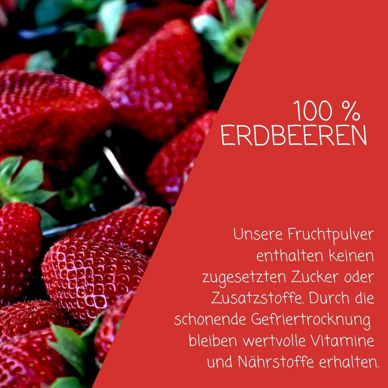 Erdbeer Fruchtpulver