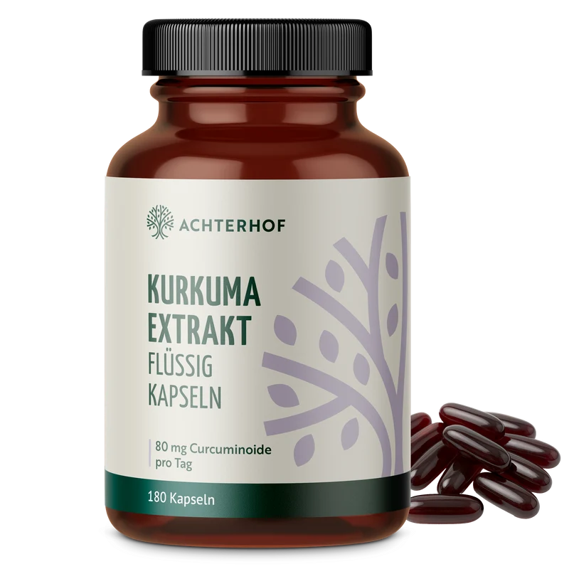 Kurkuma Extrakt Flüssig Kapseln (180 Kapseln)