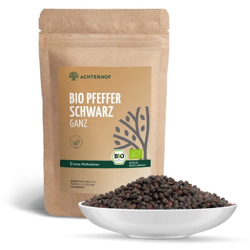 Pfeffer schwarz ganz Bio (250g)