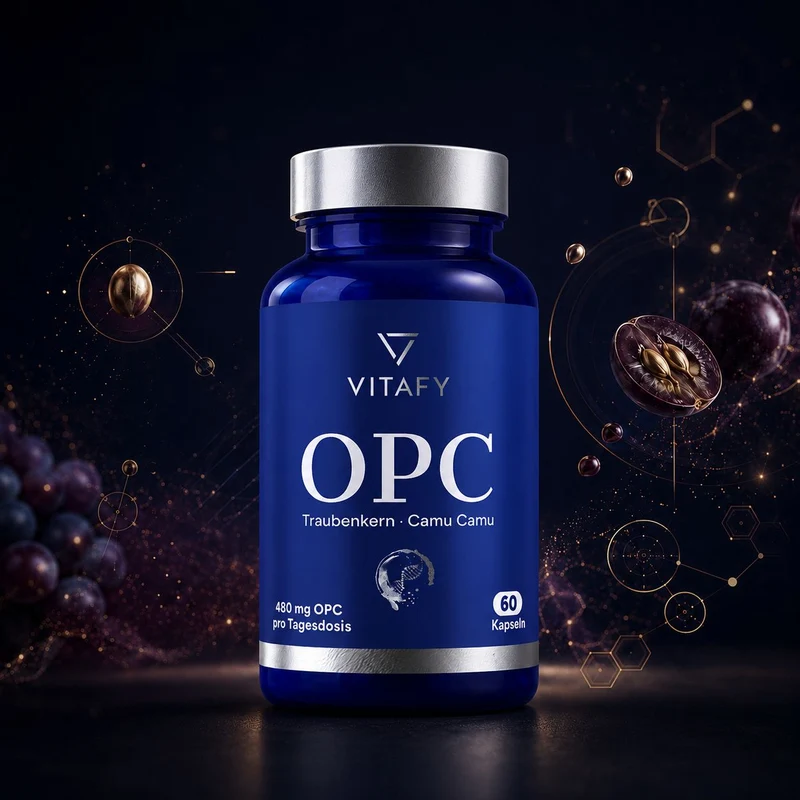 OPC Traubenkernextrakt + Vitamin C (60 Kapseln)