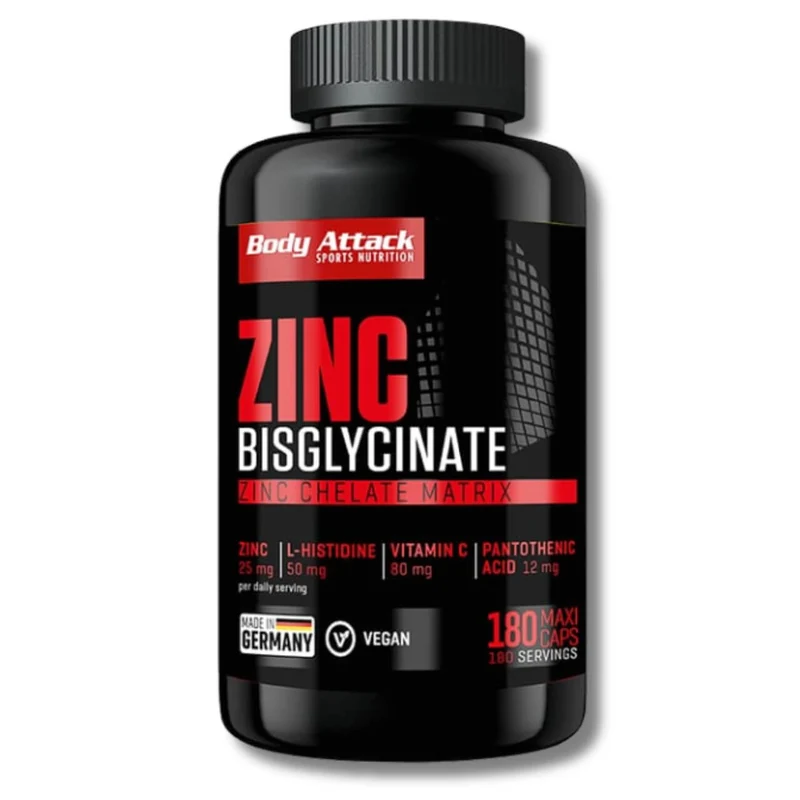 Body Attack Zinc Bisglycinate (180 Kapseln)