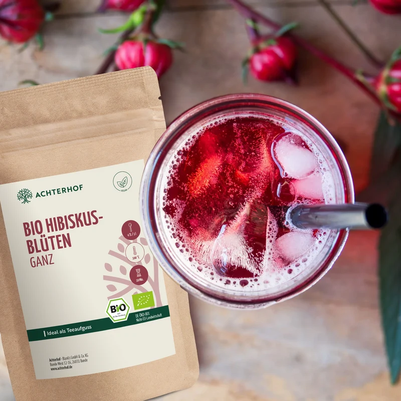 Bio Hibiskusblüten ganz (500g)