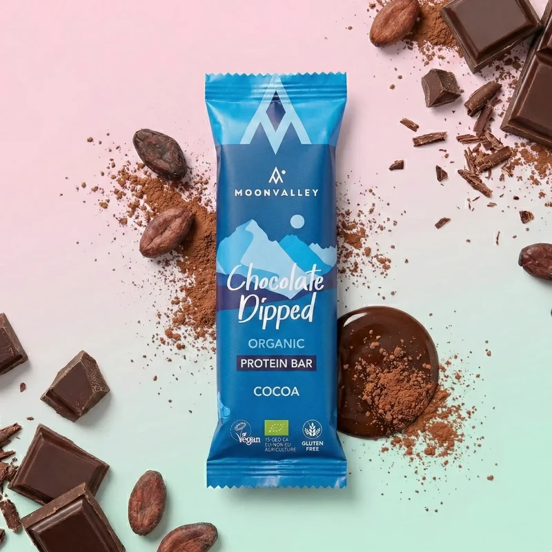 Organic Protein Bar - Chocolate-Dipped Cocoa 12-pack