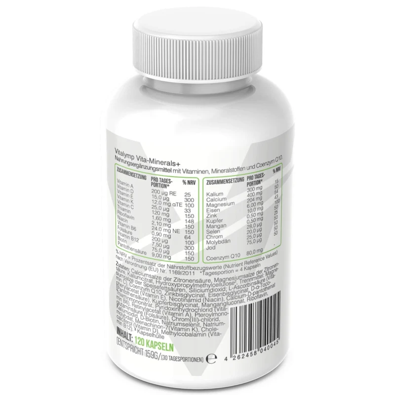 Vitalymp Vita-Minerals+ (120 Kapseln)