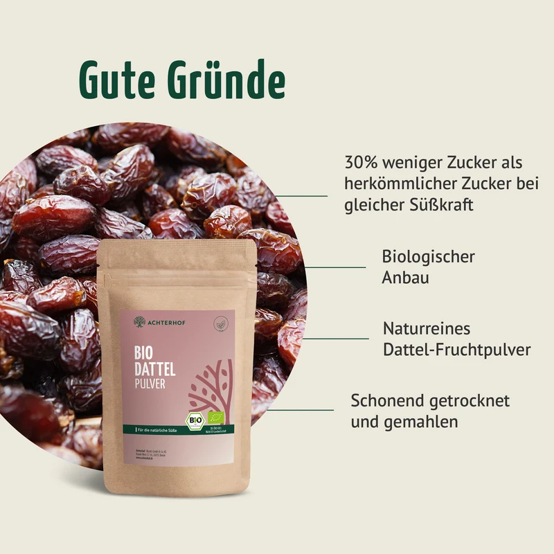 Bio Dattel Pulver (500g)
