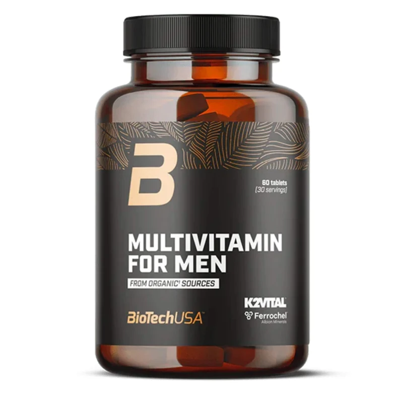 BiotechUSA Multivitamin for Men from organic sources (60 Tabletten)