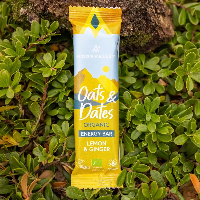 Organic Energy Bar Oats & Dates Lemon & Ginger 12-pack