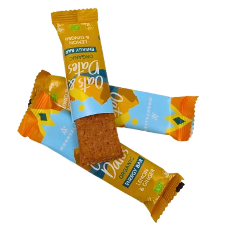 Organic Energy Bar Oats & Dates Lemon & Ginger 12-pack