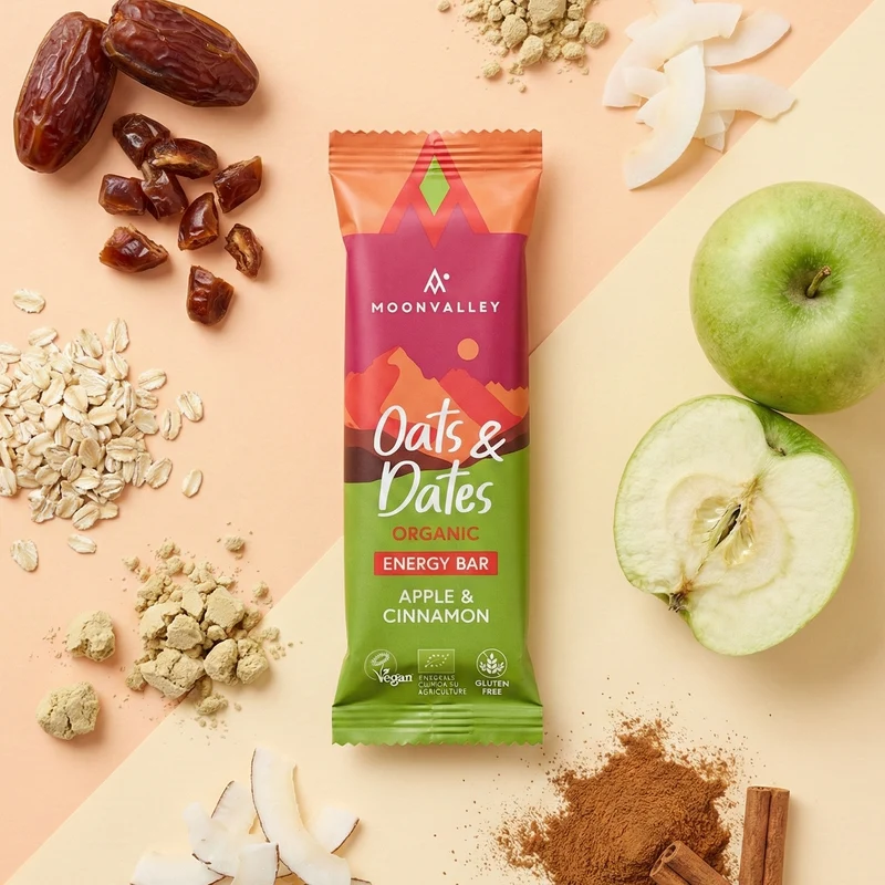 Organic Energy Bar Oats & Dates Apple & Cinnamon 12-pack