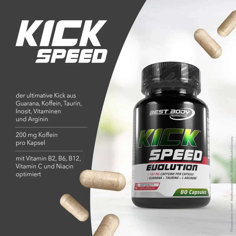 Best Body Nutrition Kick Speed Evolution (80 Kapseln)