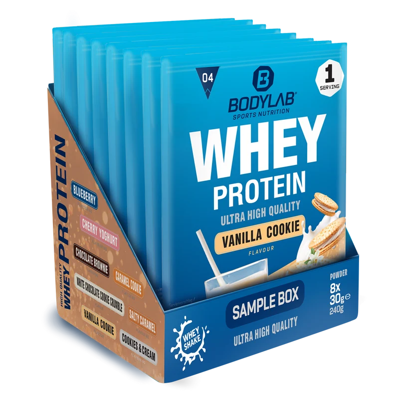 Whey Protein Probierboxen (8 Proben je 30g)