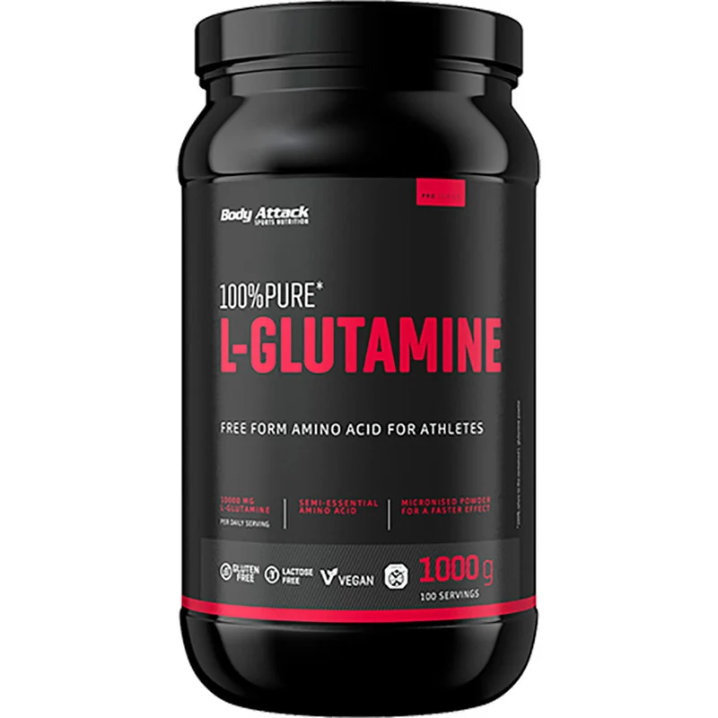 Body Attack 100% Pure L-Glutamine (1000g)