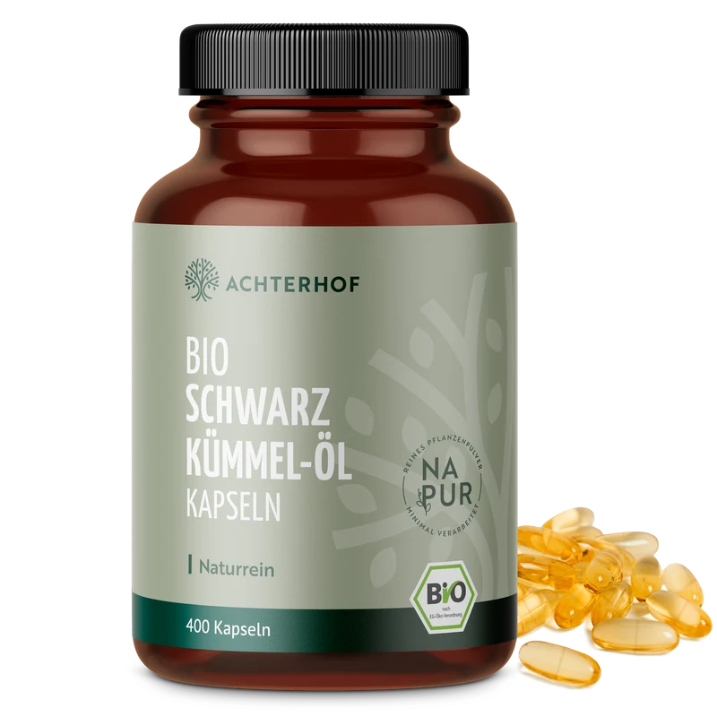 Bio Schwarzkümmel-Öl Kapseln (400 Kapseln)