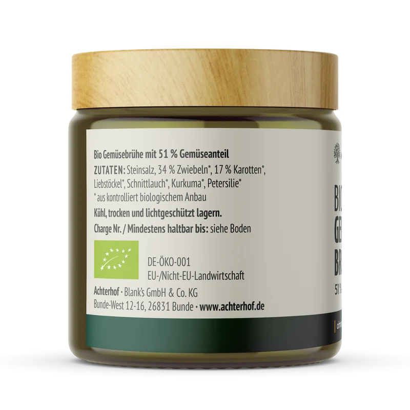Bio Gemüsebrühe mit 51% Gemüseanteil (225g)