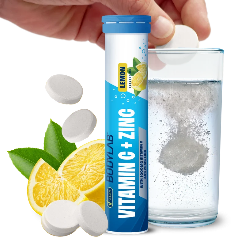 Vitamin C + Zinc - 20 Brausetabletten - Lemon Flavouring