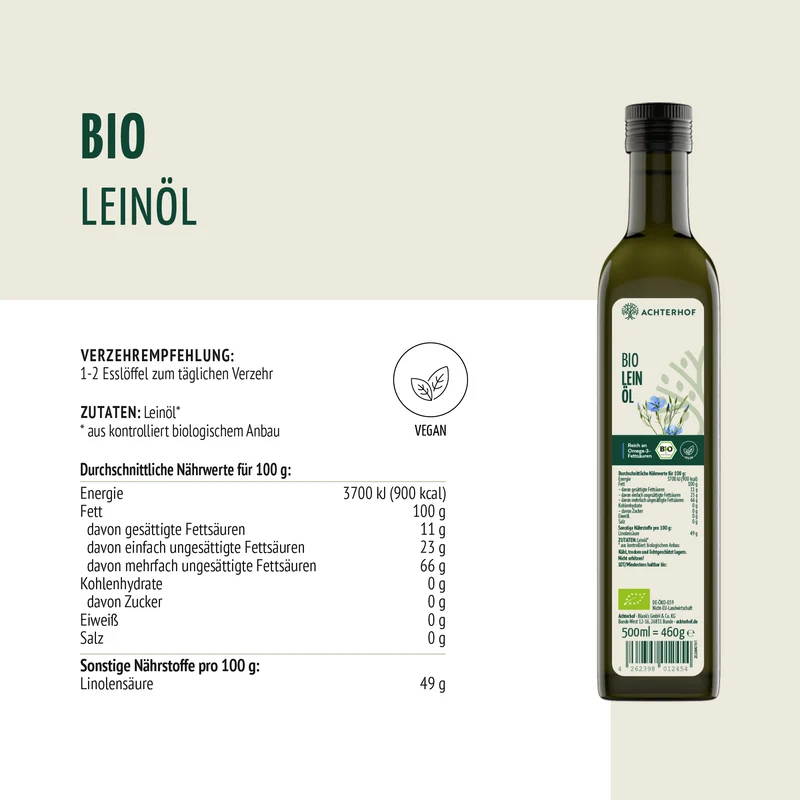 Bio Leinöl (500ml)