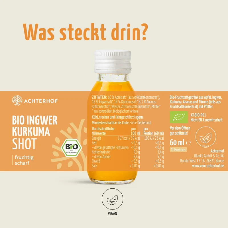 Bio Ingwer Kurkuma Shot (7 x 60ml)