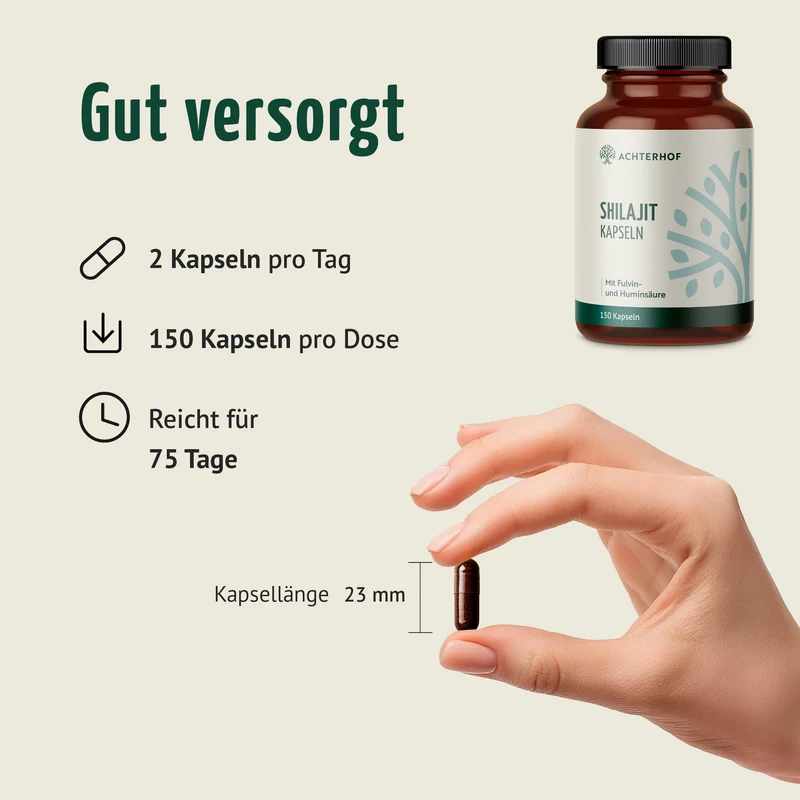 Shilajit Kapseln (150 Kapseln)