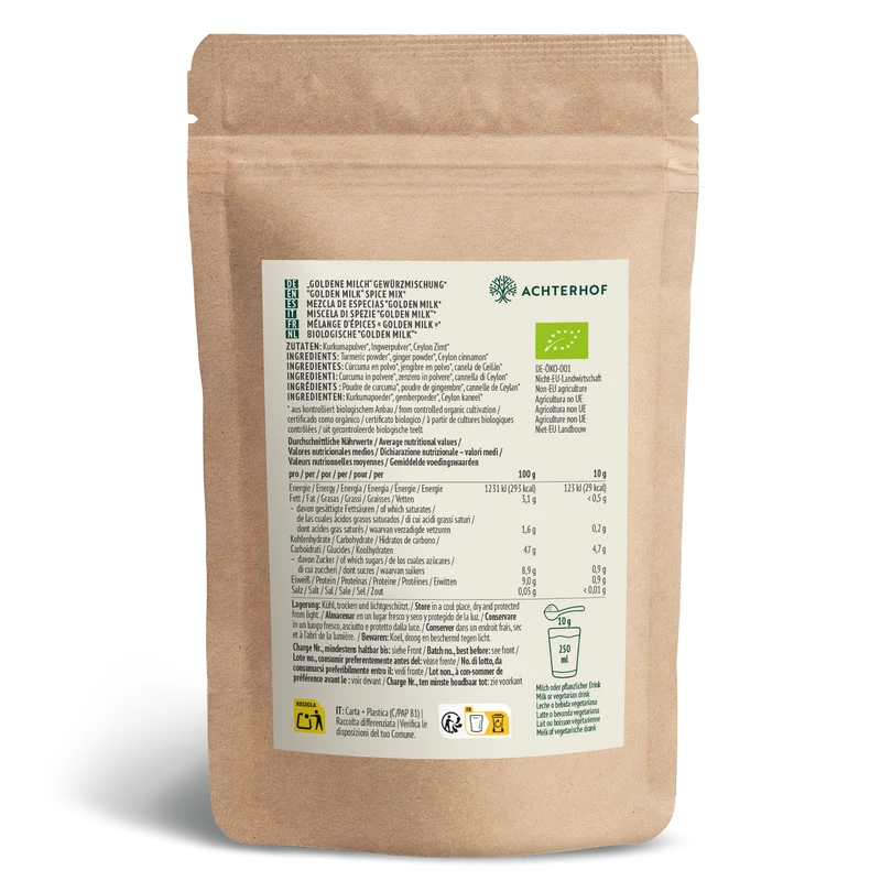 Goldene Milch Gewürzmischung Bio (1000g)
