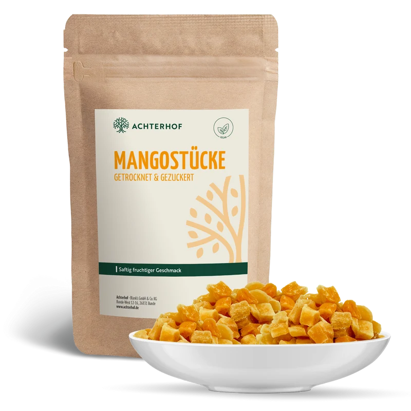 Mangostücke getrocknet & gezuckert (500g)