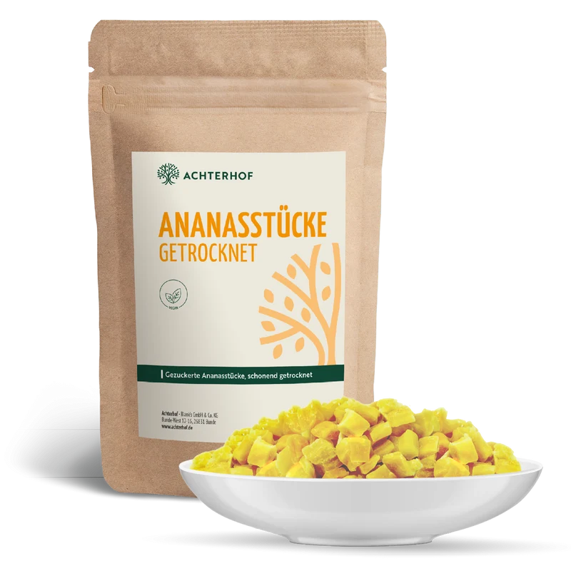 Ananasstücke getrocknet & gezuckert (250g)