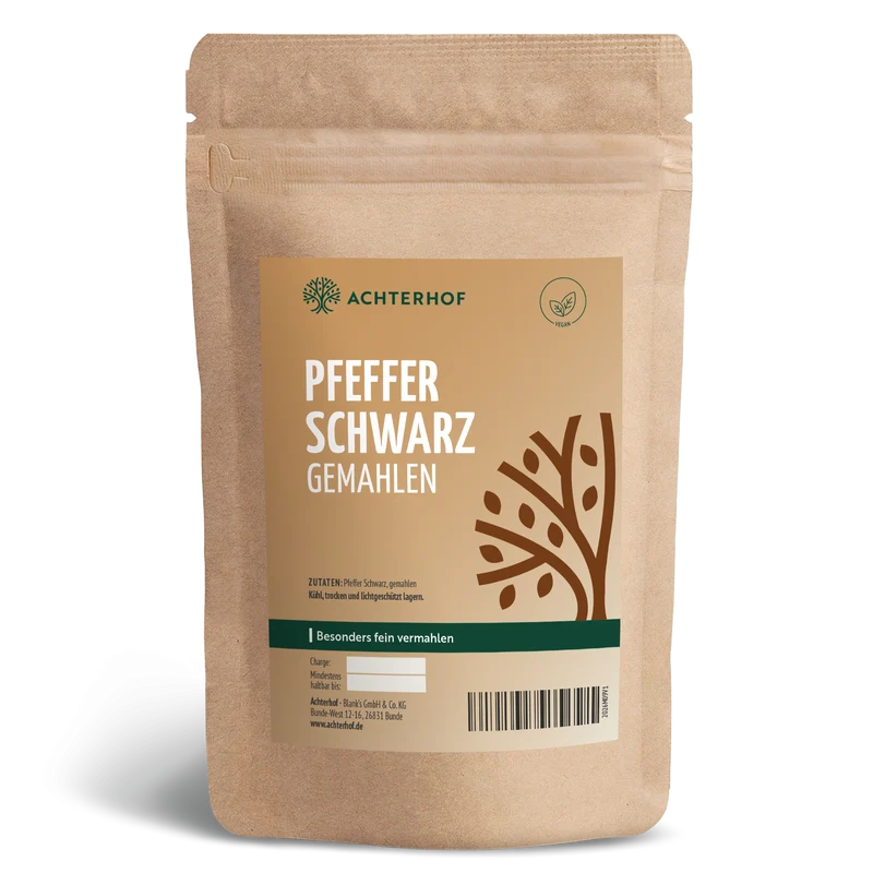 Pfeffer schwarz gemahlen (500g)