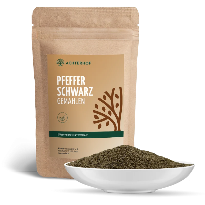 Pfeffer schwarz gemahlen (500g)