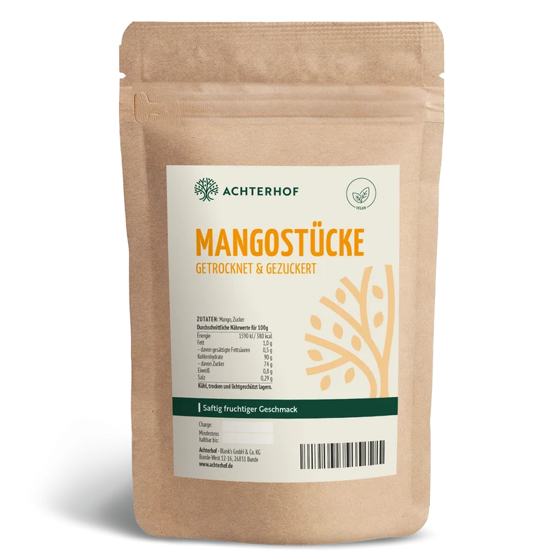 Mangostücke getrocknet & gezuckert (250g)