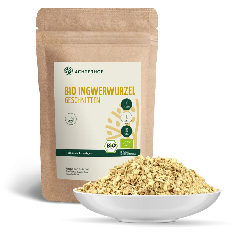 Ingwerwurzel geschnitten Bio (500g)