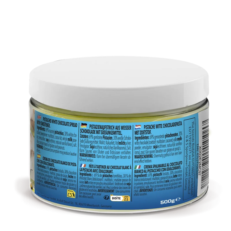 Pistachio White Chocolate Spread (500g)