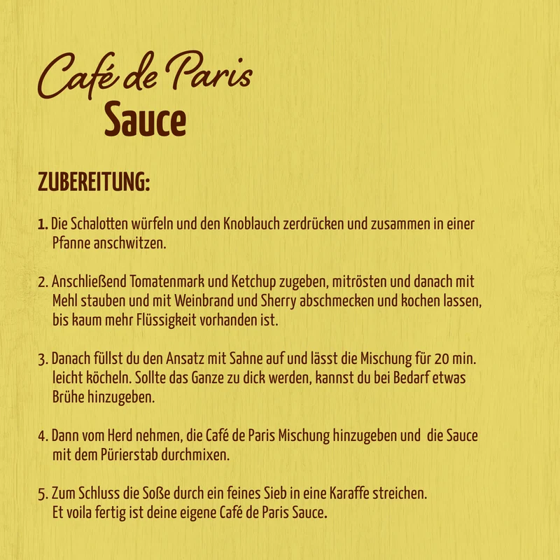 Café de Paris Gewürzzubereitung Bio (100g)