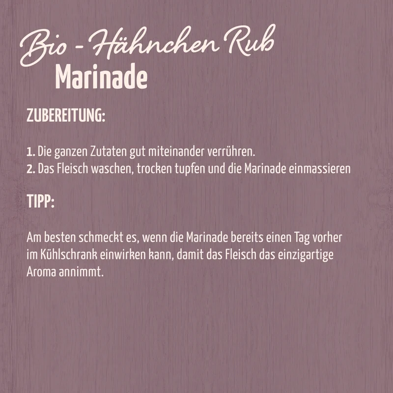 Hähnchen Rub Gewürzzubereitung Bio (100g)