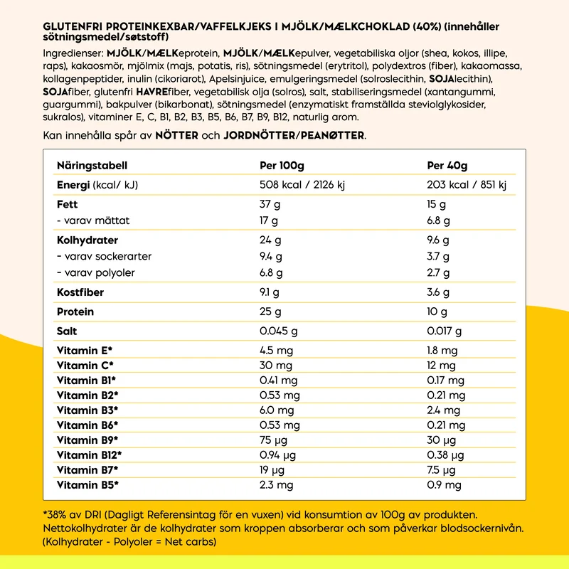 Proteinwaffel Orange