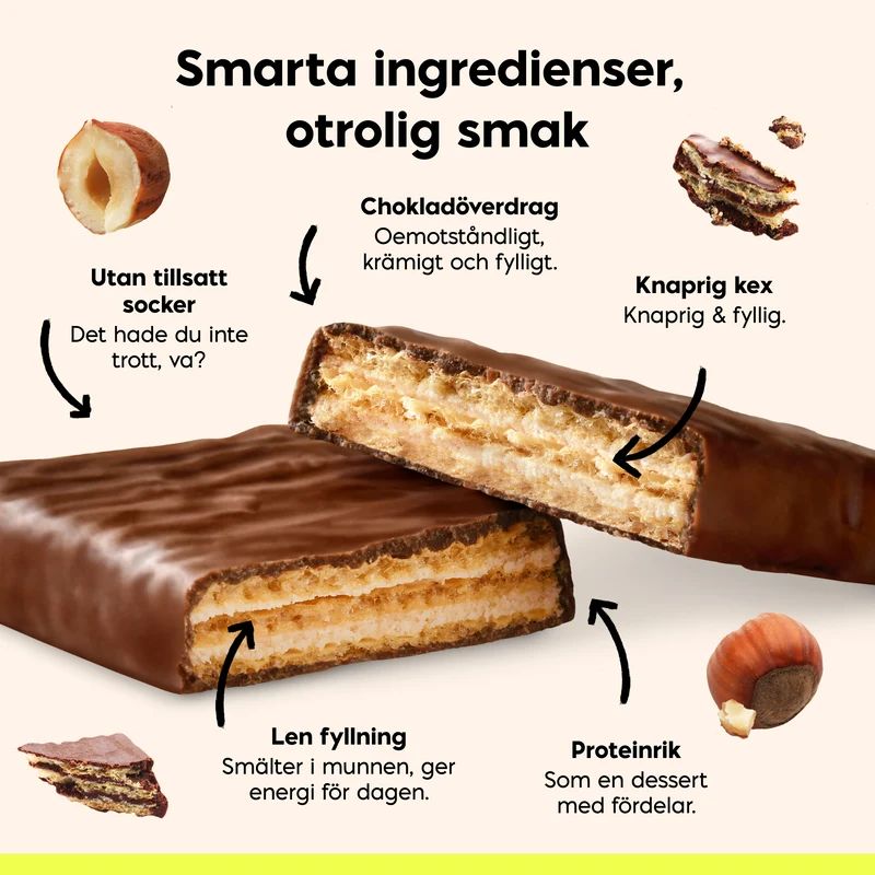 Proteinwaffel Haselnuss