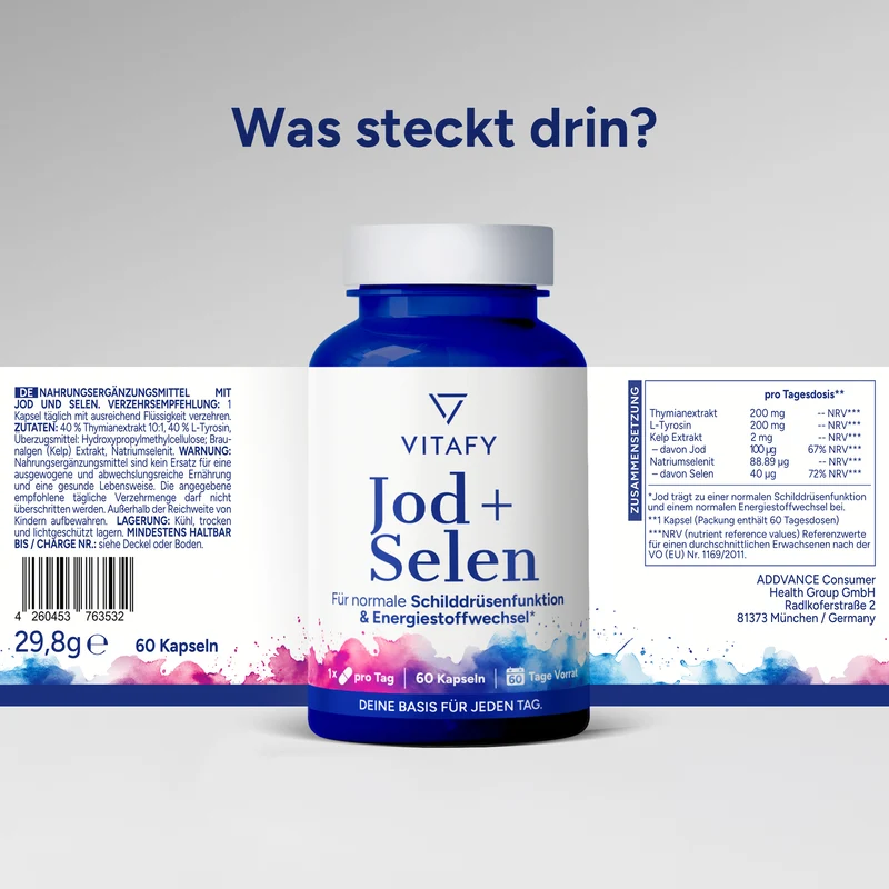 Jod + Selen (60 Kapseln)