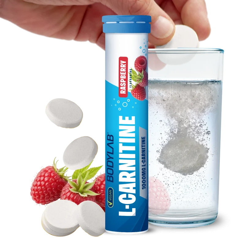 L-Carnitine - 6x 20 Brausetabletten - Raspberry Flavouring