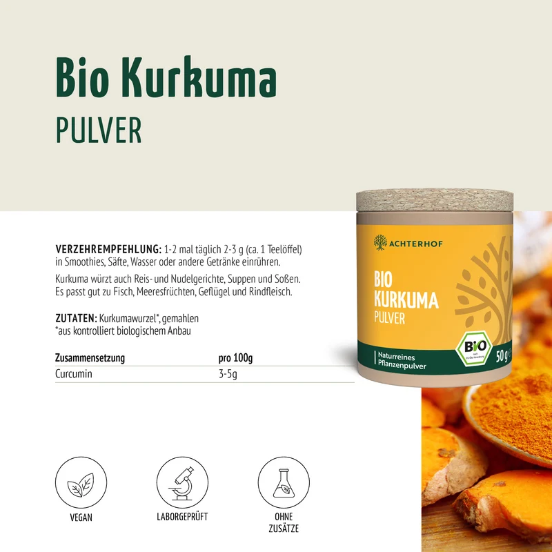 Bio Kurkuma Pulver (50g)