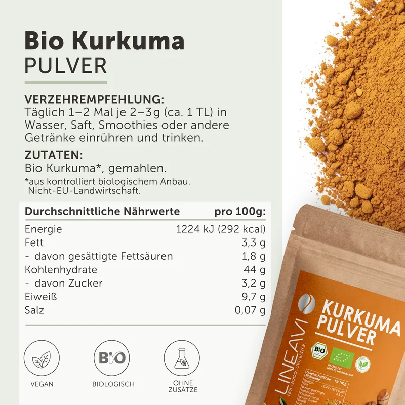 Bio Kurkumapulver (500g)
