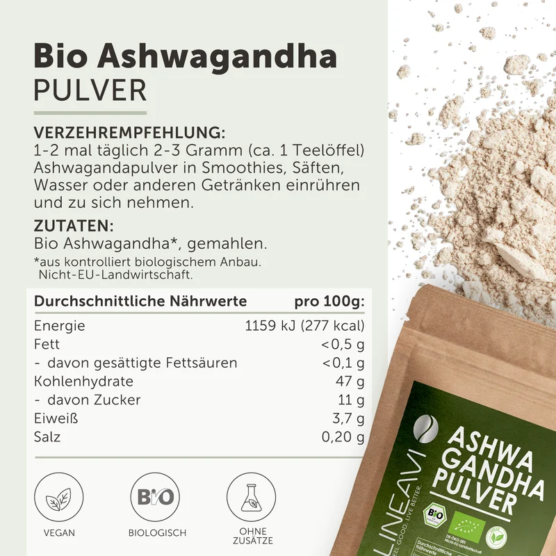 Bio Ashwagandhapulver (250g)