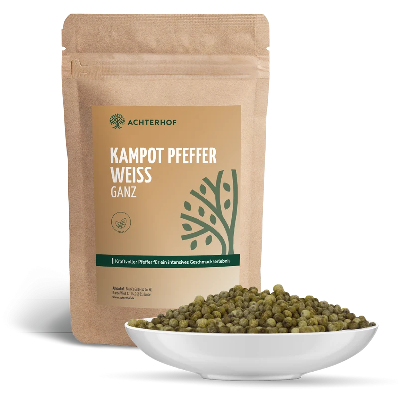 Kampot Pfeffer weiß ganz (50g)