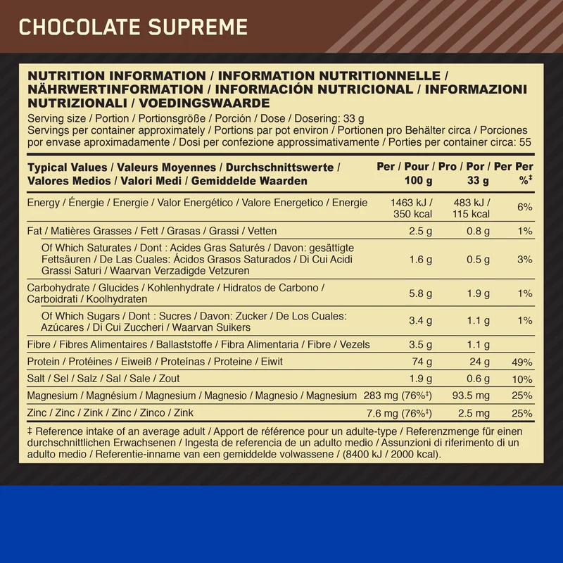 100% Casein Gold Standard (1820g)