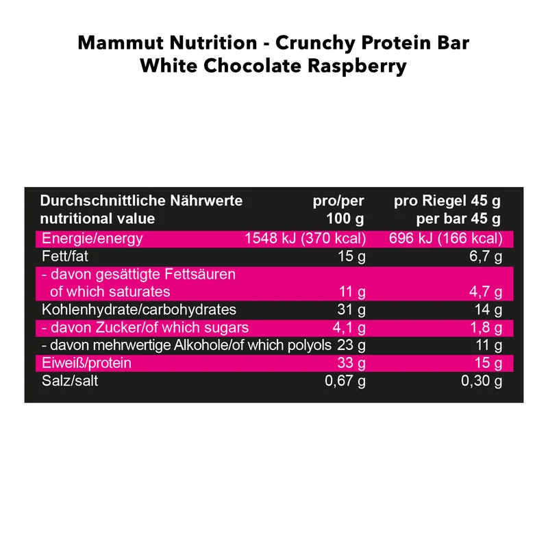 Crunchy Protein Bar (12x45g)