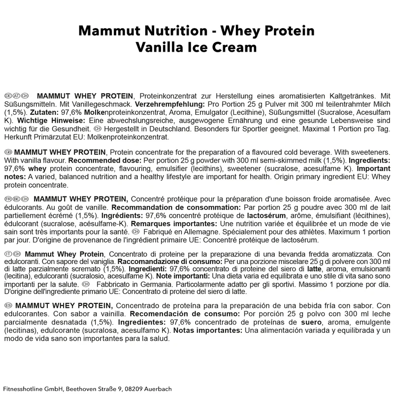 Mammut Whey Protein (1000g)