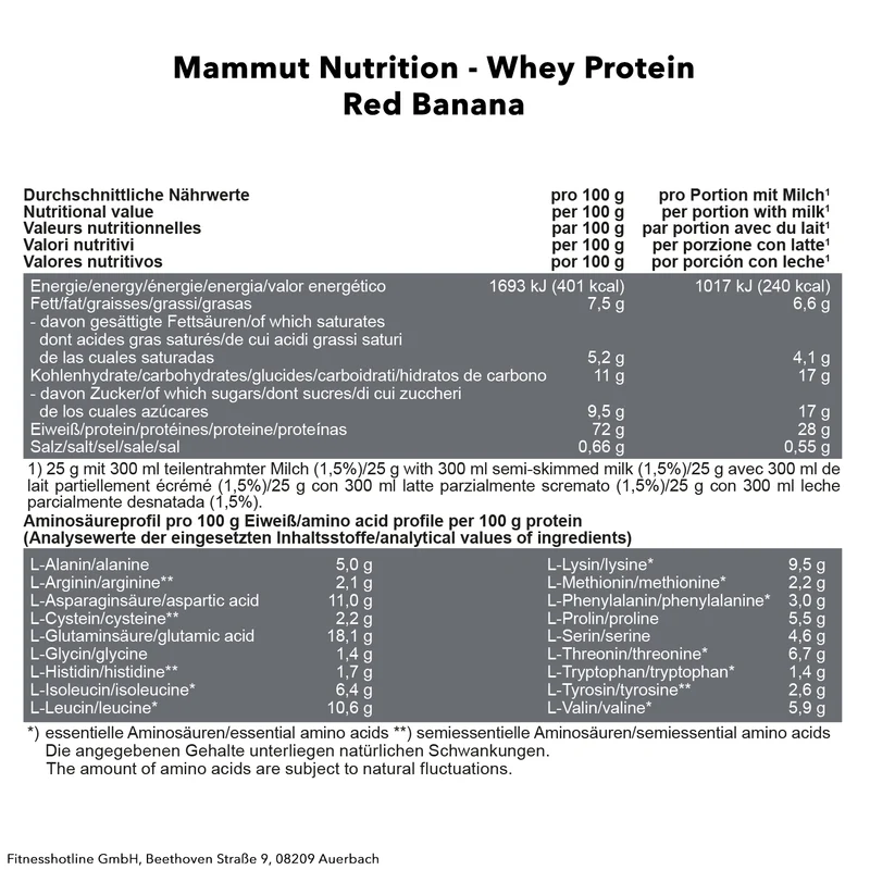 Mammut Whey Protein (1000g)