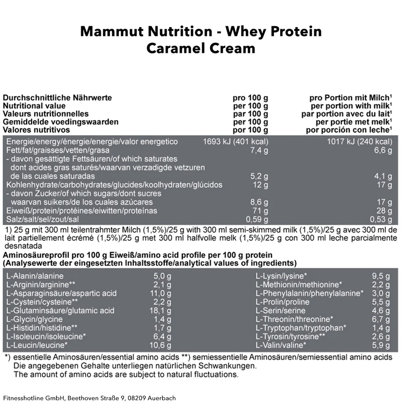 Mammut Whey Protein (1000g)
