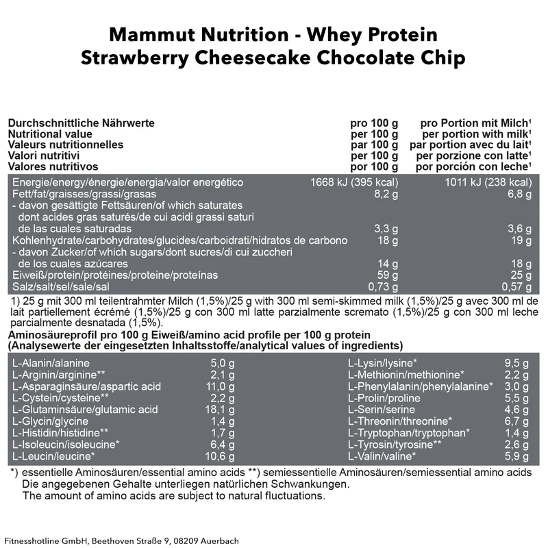 Mammut Whey Protein (1000g)