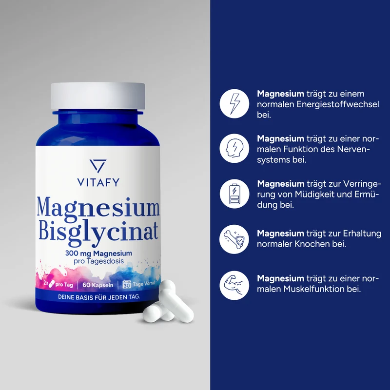 Magnesium Bisglycinat (60 Kapseln)